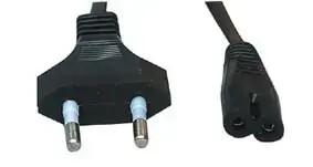 Goobay AC power cable with connectors