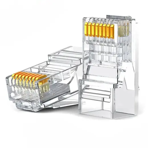 Ugreen RJ45 kištukas | Cat6 | skaidrus | 100 vnt. komplektas