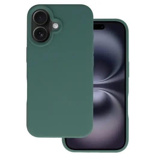 Tel Protect Silicone Premium telefoni ümbris iPhone 16 roheline