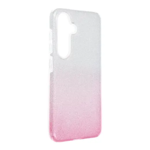 Shining phone case for Samsung Galaxy S24 transparent pink