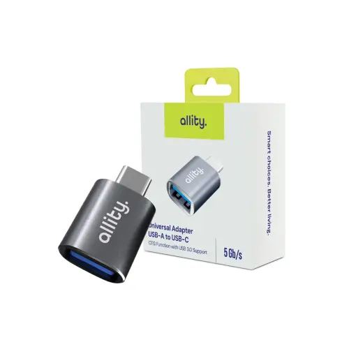 Allity adapter ABA-102 USB 3.0 to USB-C grey