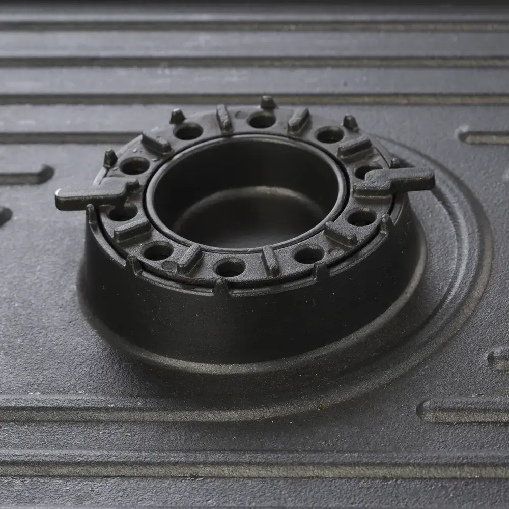 Grill grate for a gas camping stove with a CAST IRON burner function