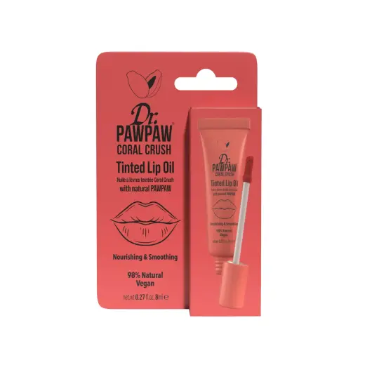 Dr. PawPaw, Dr. PawPaw, Hydrating & Illuminating, Lip Oil, Coral Crush, 8 ml