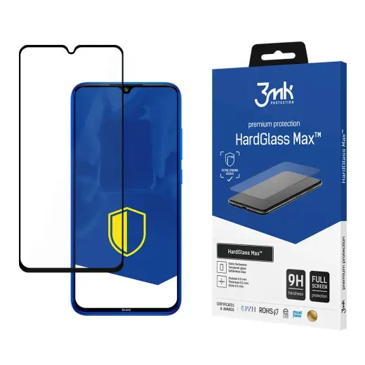 Xiaomi Redmi Note 8 Black - 3mk HardGlass Max™ screen protector
