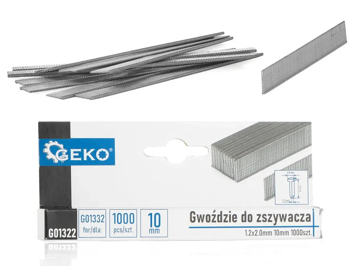 Klambrid 1.2 x 2.0mm 10mm, 1000 tk.