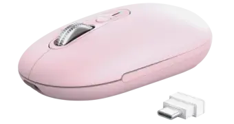 Datorpele Trust Seron Slim Multi-Wireless Hyperscroll Mouse Pink