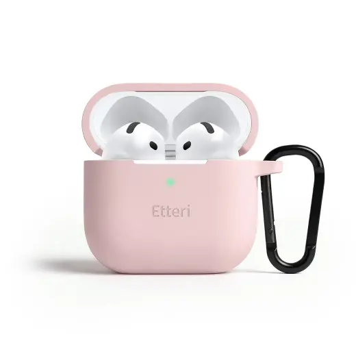 Etteri silicone case for AirPods 4 light pink