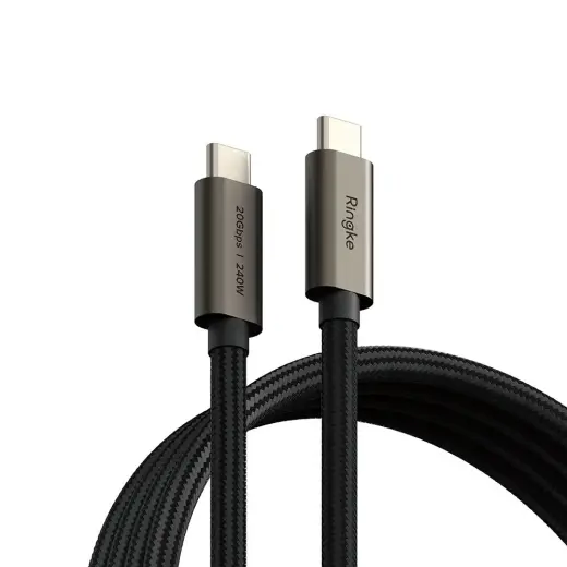 Ringke data transfer and charging cable | USB-C to USB-C | 240W | 2m | black