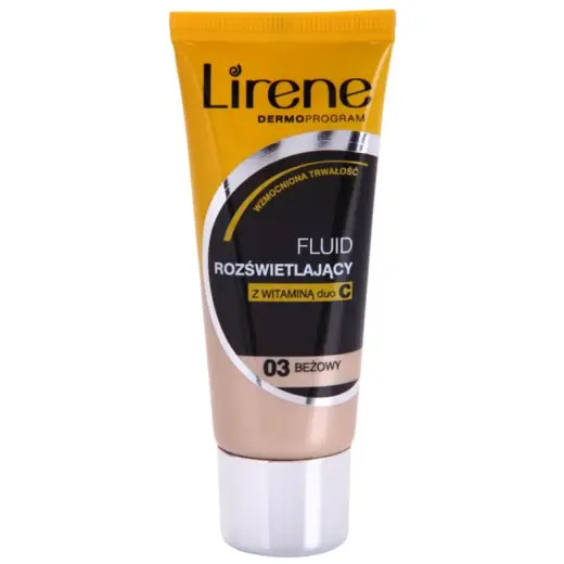 Lirene Vitamin C Illuminating Liquid Foundation for a Long Lasting Effect Color 03 Beige 30 Ml