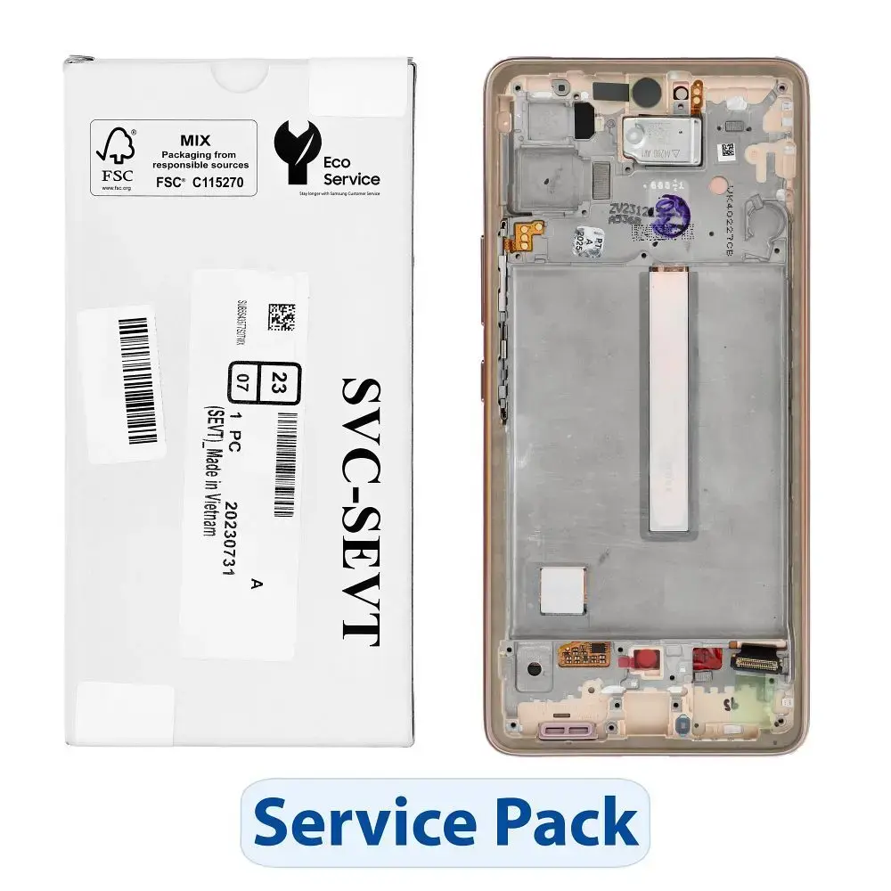 ServicePack LCD Display SAMSUNG A53 5G A536B GH82-28024D Gold