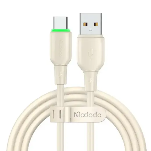 Mcdodo CA-4750 data transfer and charging cable | USB-A to USB-C | 100W | 1.2m | beige