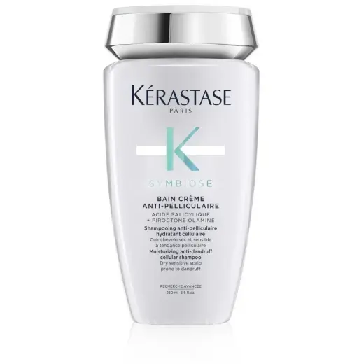 Kérastase Symbiose Moisturising Anti-Dandruff Cellular Shampoo, for Dry Sensitive Scalp, Prone to Dandruff, 250ml