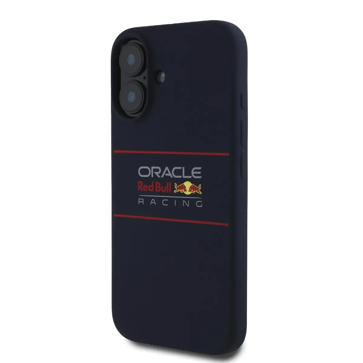 Red Bull Silicone Horizontal Logo telefona maciņš priekš iPhone 16 Plus ar MagSafe atbalstu tumši zils