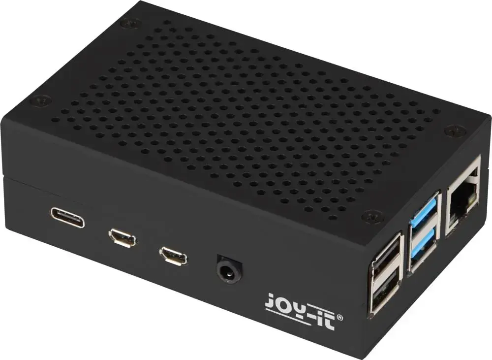 Алюминиевый корпус Joy-iT черный для Raspberry Pi 4B