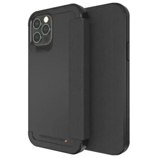 Etui Gear4 D3O Wembley Flip Wallet do     iPhone 12 | 12 Pro czarny|black