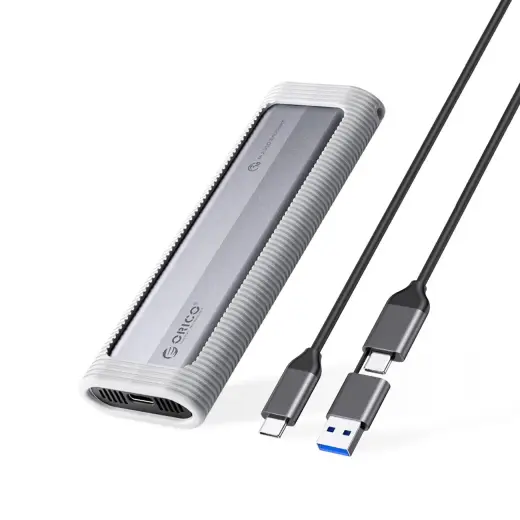 Orico AXM2-G2-V1 M.2 NVME USB-C|USB-A to USB-C 10Gb|s Disk Drive - Gray