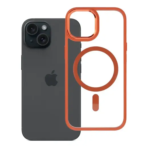 ROAR Mag Bumper maciņš ar MagSafe atbalstu telefonam iPhone 15 oranžs