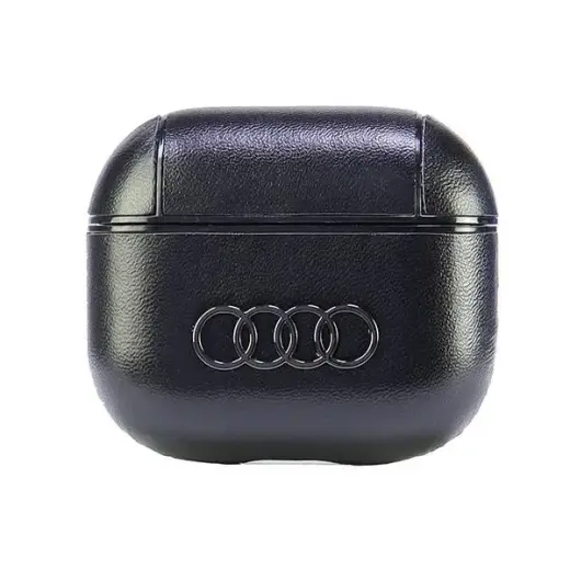 Audi Leather Big Logo AirPods 3 cover czarny|black AU-AP3-GT|D3-BK