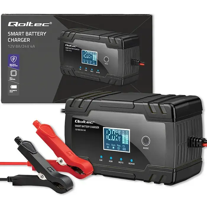 Microprocessor charger 12V 8A 24V 4A LCD