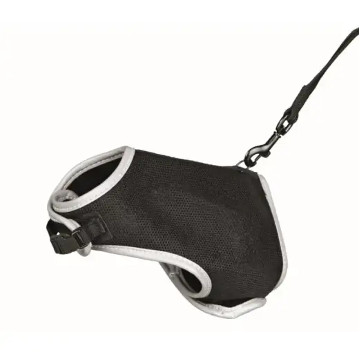Krūšu siksna veste ar pavadu kaķiem - Trixie Soft harness with leash for cats, XL, 36–54 cm, 1.20 m