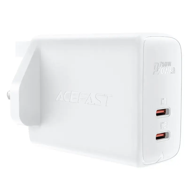 Acefast A32 travel charger | 50W | GaN, PD, PPS, QC3.0 | USB-C | universal adapter UK