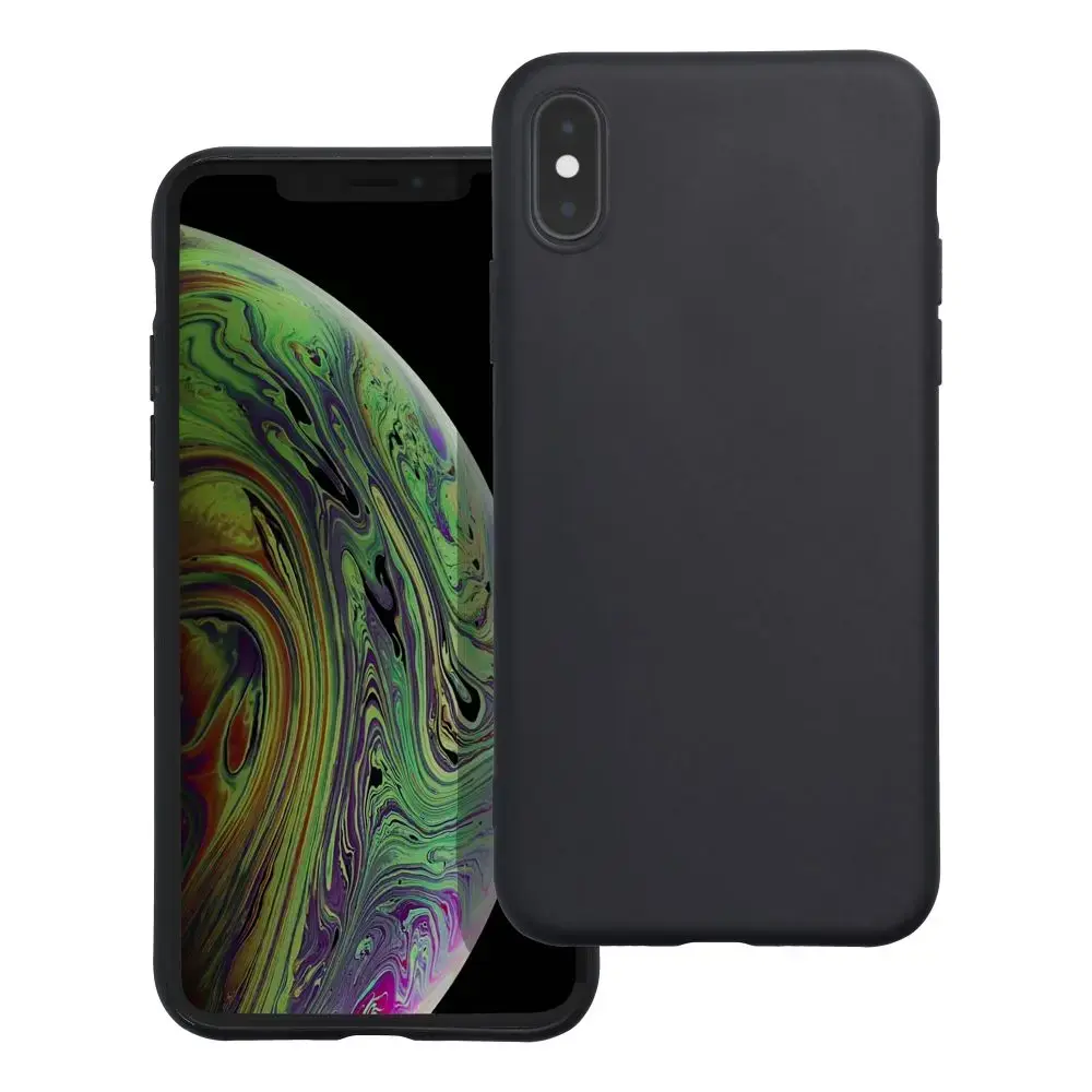 MATT maciņš telefonam iPhone X | iPhone XS melns