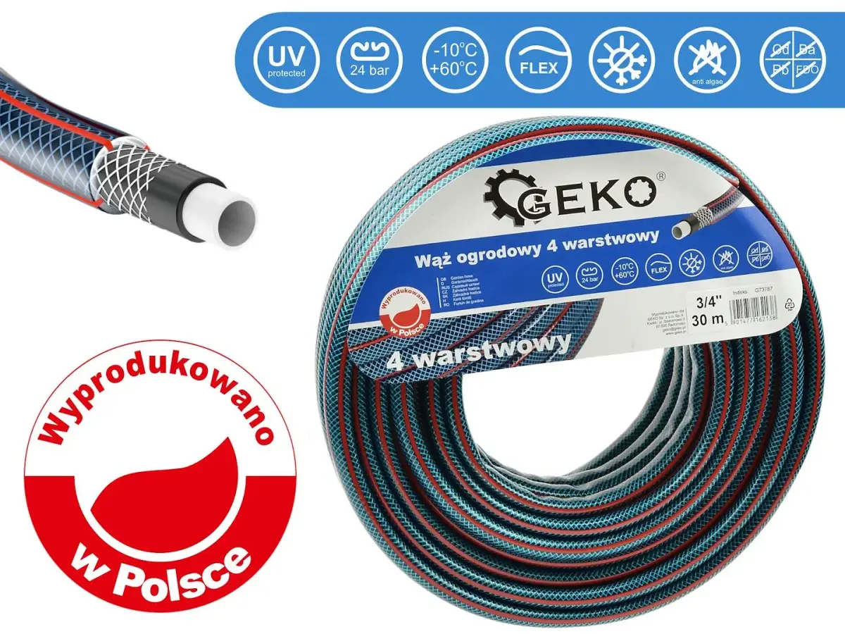 Dārza šļūtene 4 slāņu 3/4" 30m GEKO