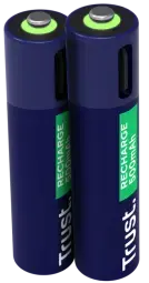 Baterijas Trust USB-C Rechargeable AAA Batteries 2pack