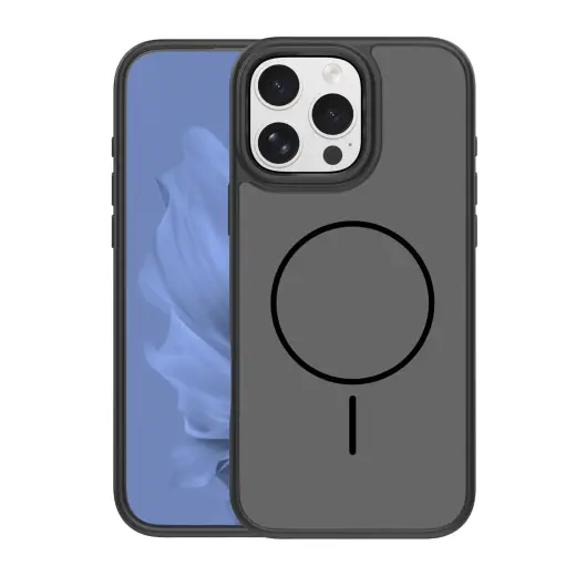 Frame Thin Mag phone case with MagSafe support for iPhone 16 Pro black