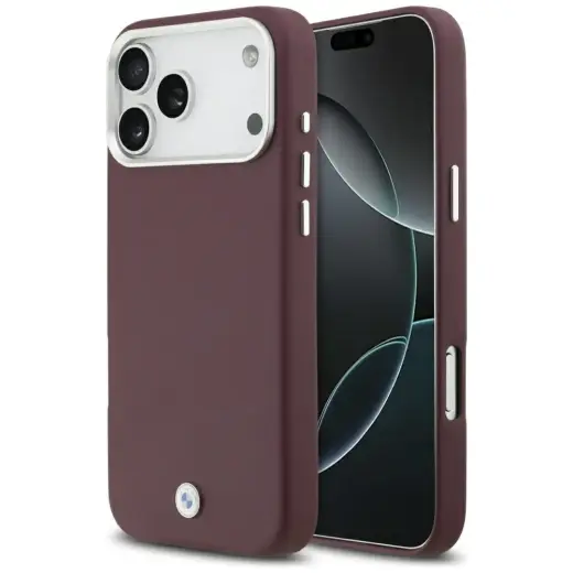BMW Sign Full Wrapped Metal MagSafe case for iPhone 17 Pro Max red
