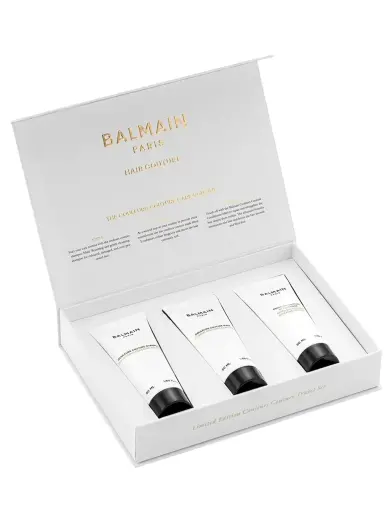 Set Balmain Professionnel: Couleurs Couture, Hair Shampoo, For Hydration, 50 ml + Couleurs Couture, Argan Oil, Hair Conditioner, For Moisturizing, 50 ml + Couleurs Couture, Hair Treatment Cream Mask, Hydrating & Color Protecting, 50 ml
