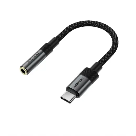 Acefast J12 USB-C to 3.5mm mini jack adapter - black
