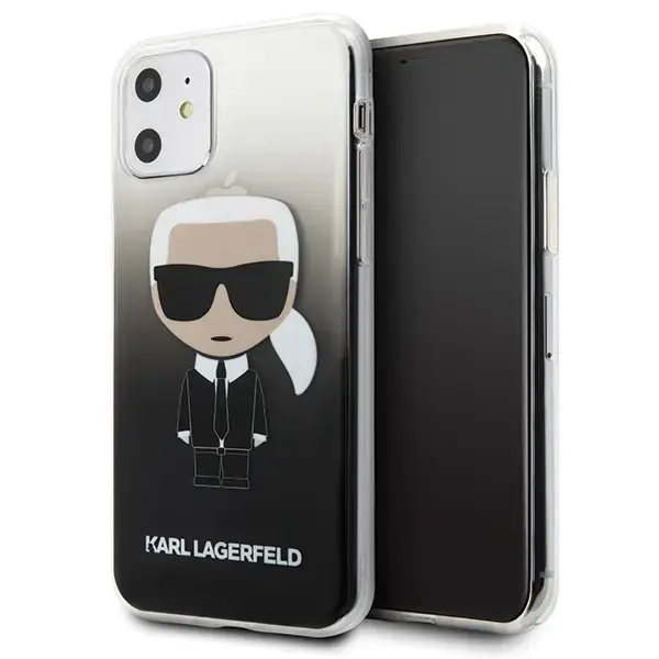 Karl Lagerfeld KLHCN61TRDFKBK Iconic Cover For Apple iPhone 11 Black