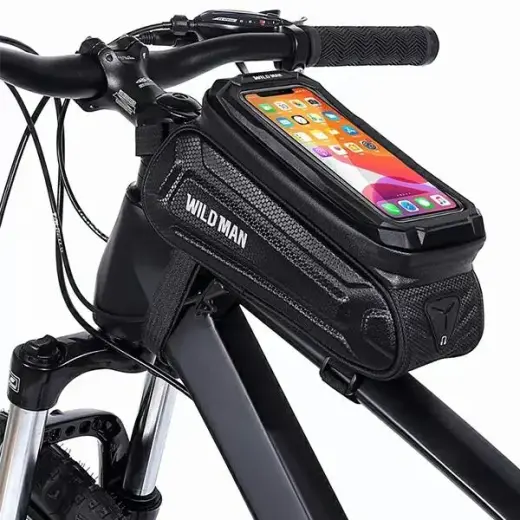 Etui|uchwyt rowerowy WILDMAN SX3 sakwa na ramę czarna|black