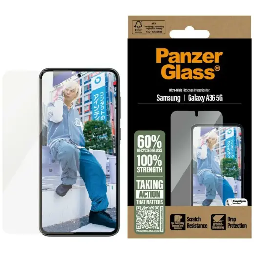 PanzerGlass Ultra-Wide tempered glass for phone Samsung Galaxy A36 5G