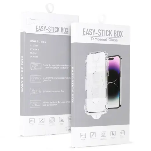 Tempered Glass Full Glue Easy-Stick Box for IPHONE 11 BLACK