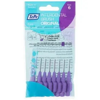 TePe Interdental Brush Normal ( 1.1 mm purple ) - interdental toothbrushes 6.0ks