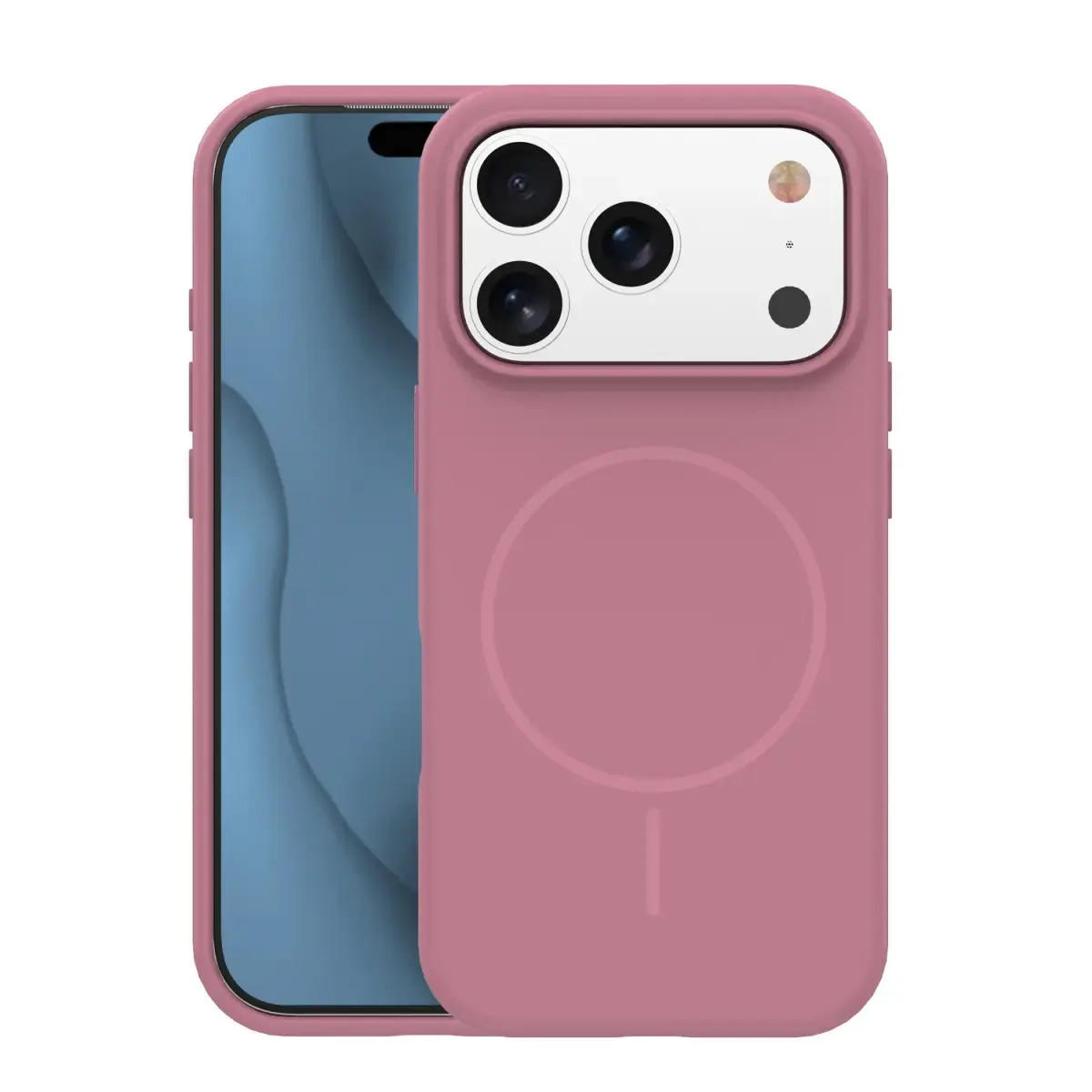Silicone Thin Mag case for iPhone 16 Pro Max 6,9" rose