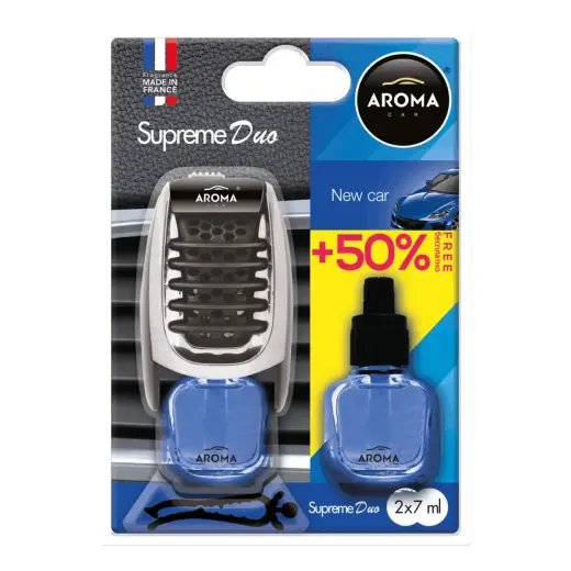 Car air freshener AROMA SUPREME DUO NEW CAR