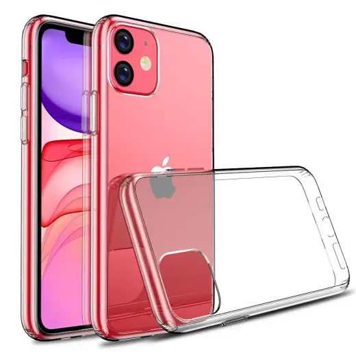Clear 2 mm telefono dėklas iPhone 11 skaidrus