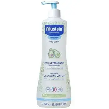 Mustela Bébé Cleansing Water No-Rinse - refreshing cleansing water for children 750ml