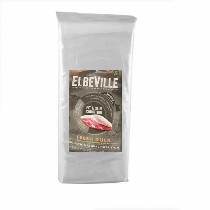 Sausa barība suņiem - ELBEVILLE Senior Mini Fresh Duck Fit and Slim Condition 20 kg