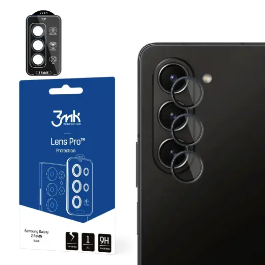 Samsung Galaxy Z Fold 5 - 3mk Lens Protection Pro Black screen protector