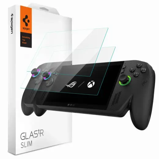 SZKŁO HARTOWANE SPIGEN GLAS.TR SLIM 2-PACK ROG ALLY / ALLY X 2023-2025 / MSI CALW 7 AI+ CLEAR