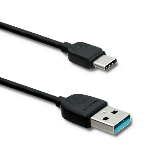 Qoltec duomenų perdavimo ir įkrovimo laidas | USB-C į USB-A | 1.2m
