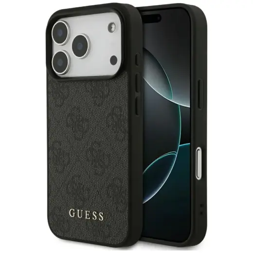 Guess 4G Classic чехол для телефона iPhone 17 Pro черный