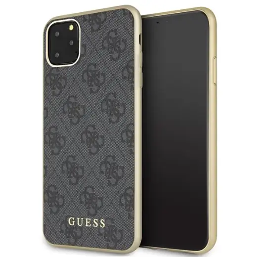 Guess GUHCN65G4GG 4G Cover For Apple iPhone 11 Pro Max Grey