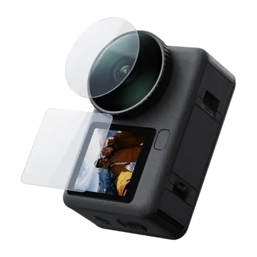 Telesin tempered glass set for DJI Osmo Action 6 ( 2x Lens + screen)