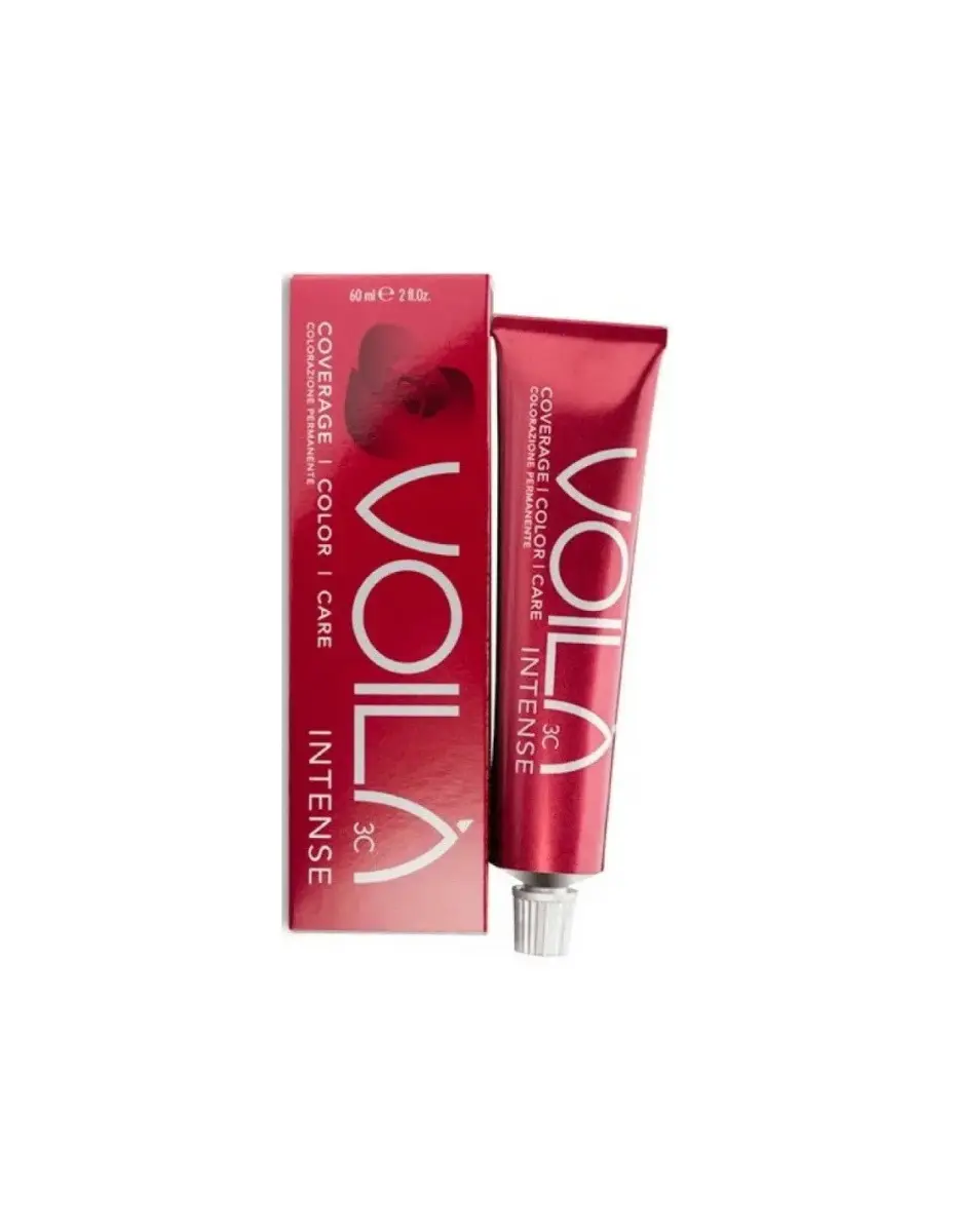 INTERCOSMO , Voila 3C Intense, Permanent Hair Dye, 6.00 Dark Mediterranean Blonde, 60 ml