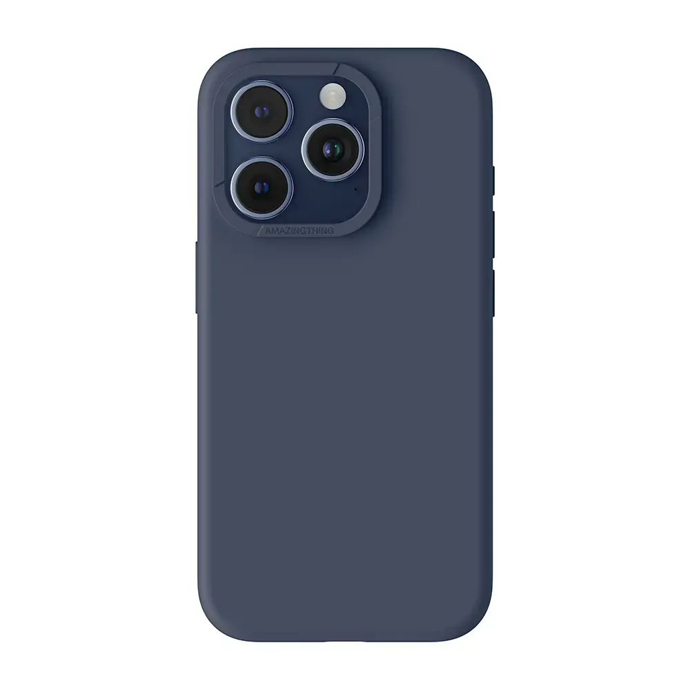 Amazing Thing Smoothie maciņš ar MagSafe atbalstu telefonam iPhone 15 Pro Max tumši zils